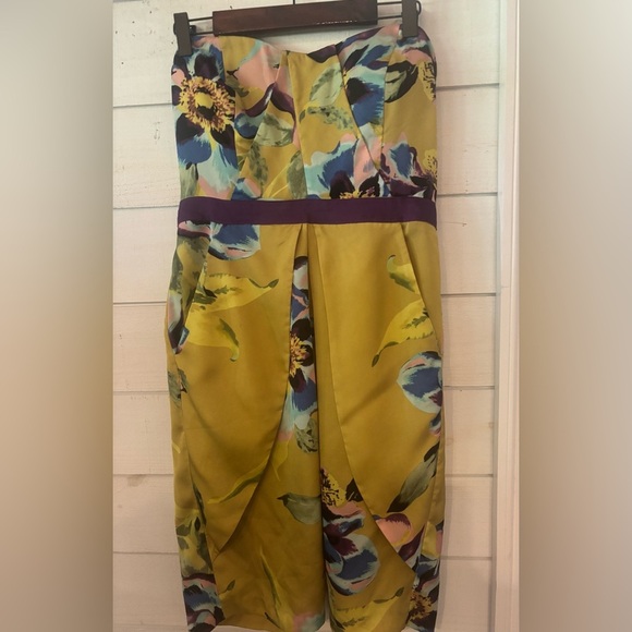 Vince Camuto Yellow and Purple Floral Dress - Picture 7 of 13